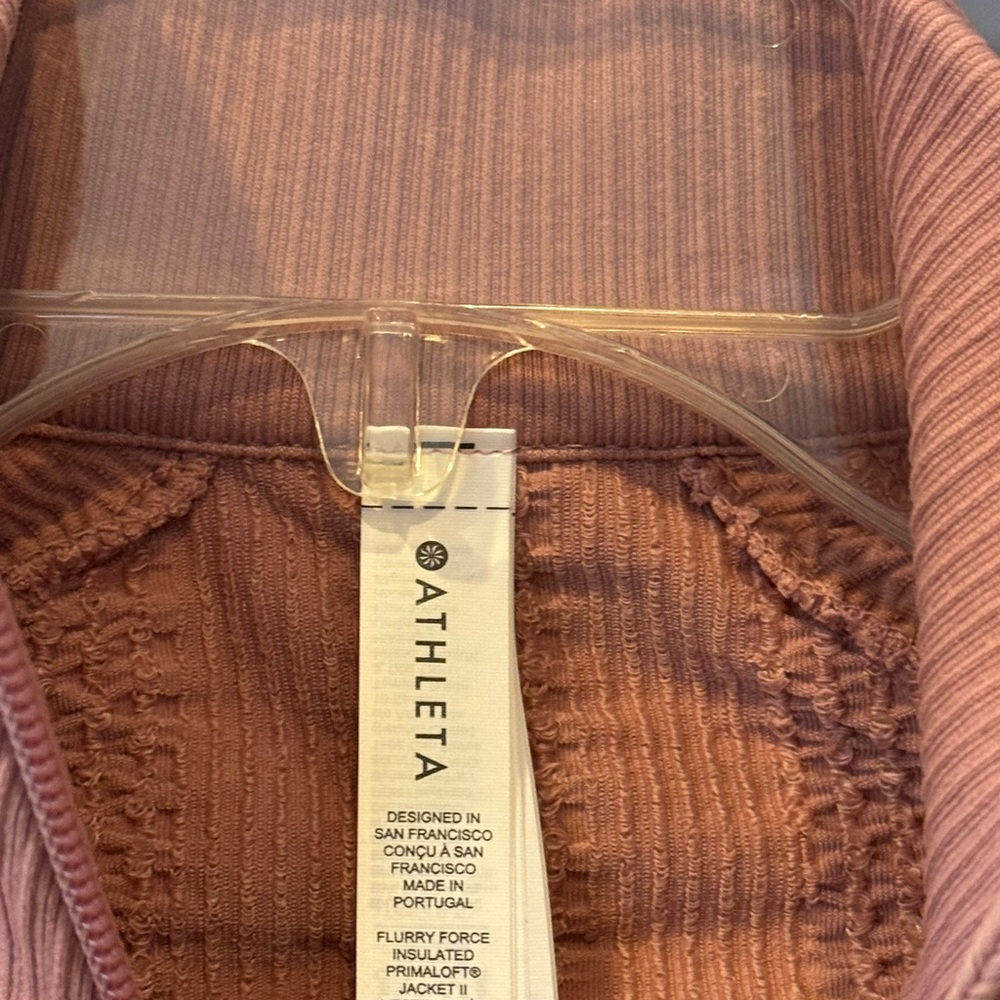 Athleta Mauve Textured Jacket